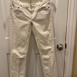 J Crew Matchstick White Jeans